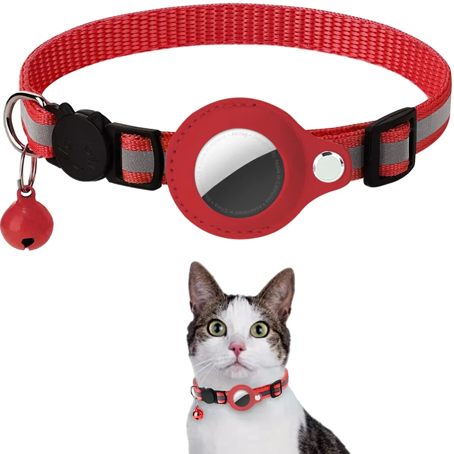 Collare Catarifrangente AeroPet™ con Supporto AirTag