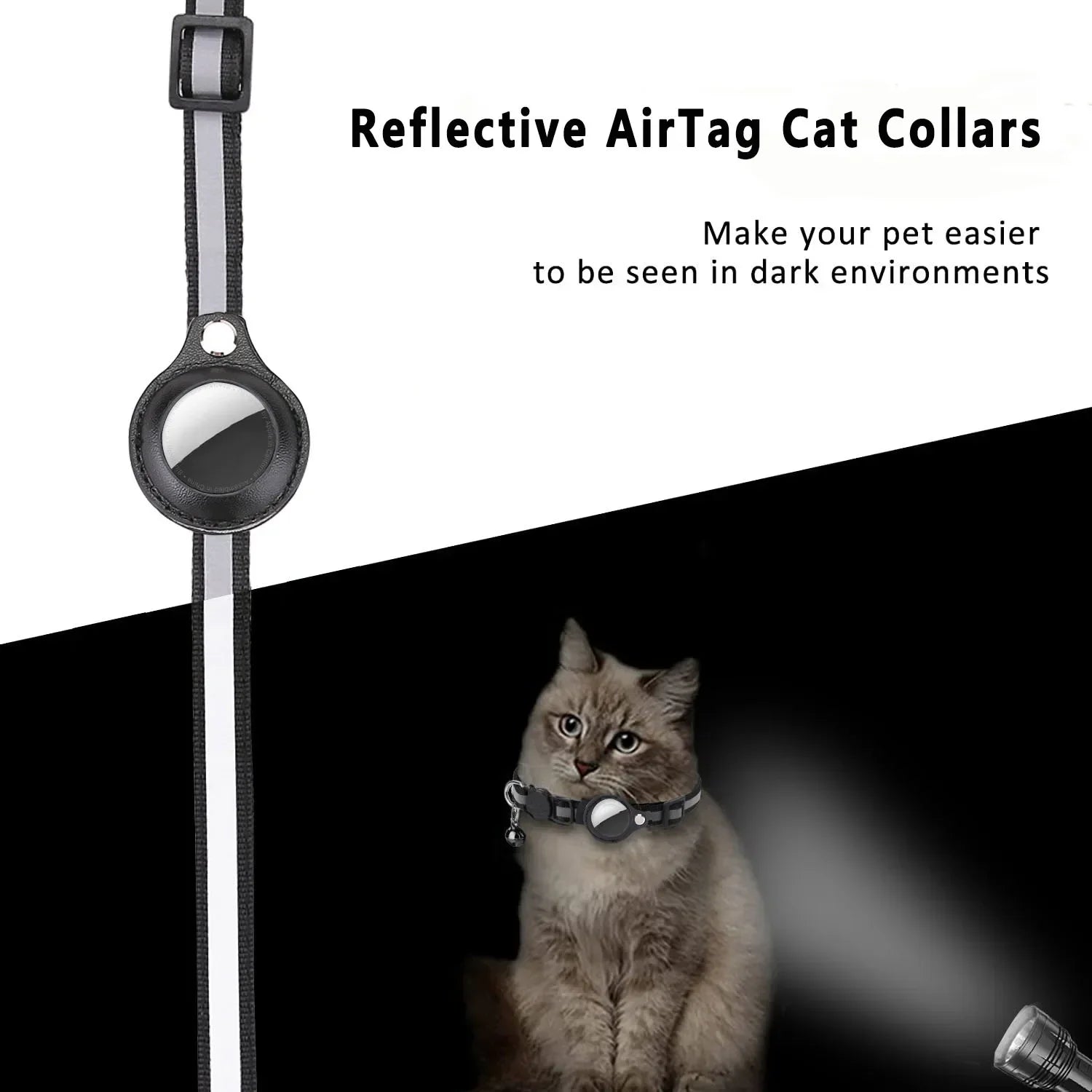 Collare Catarifrangente AeroPet™ con Supporto AirTag