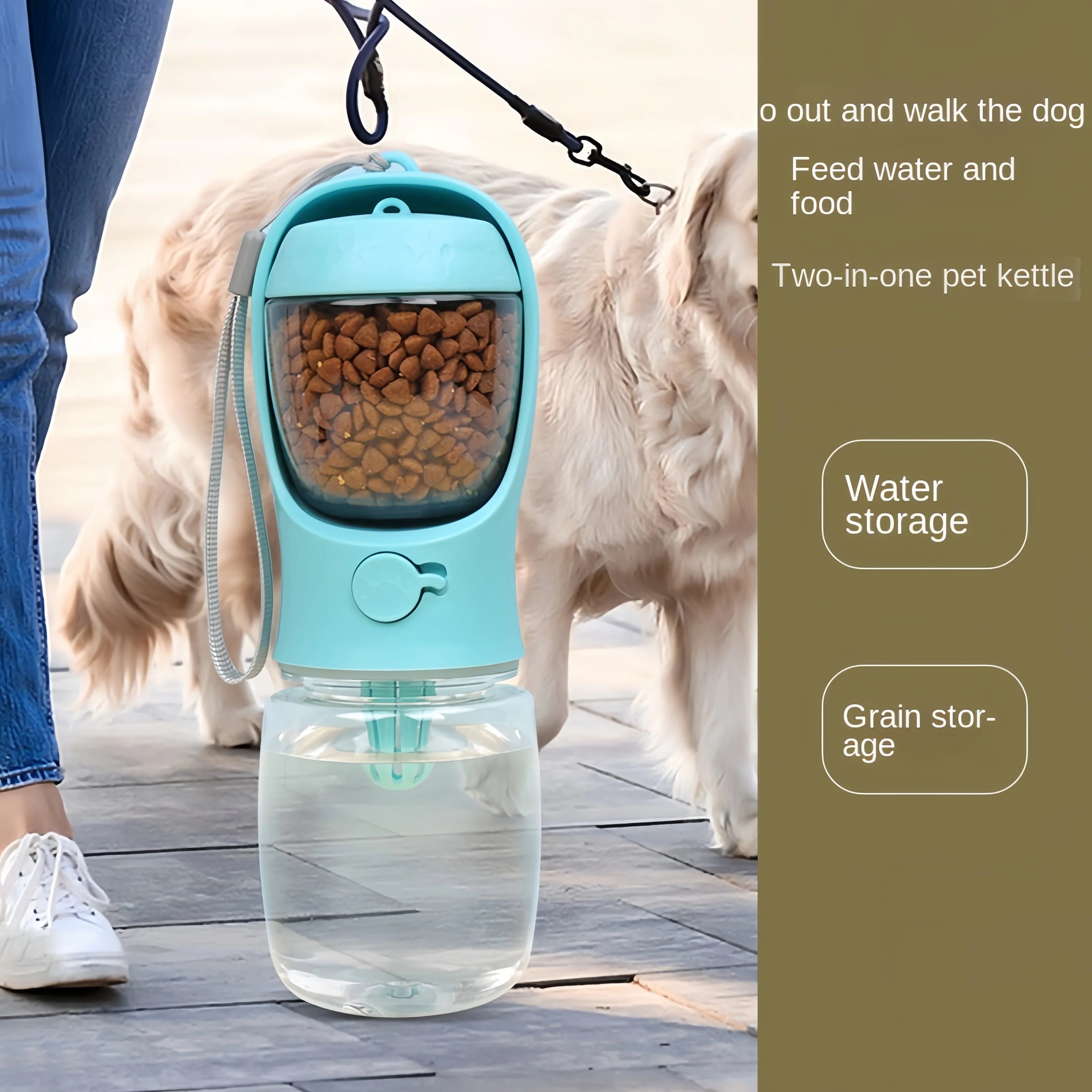 Borraccia Portatile 2-in-1 per Animali