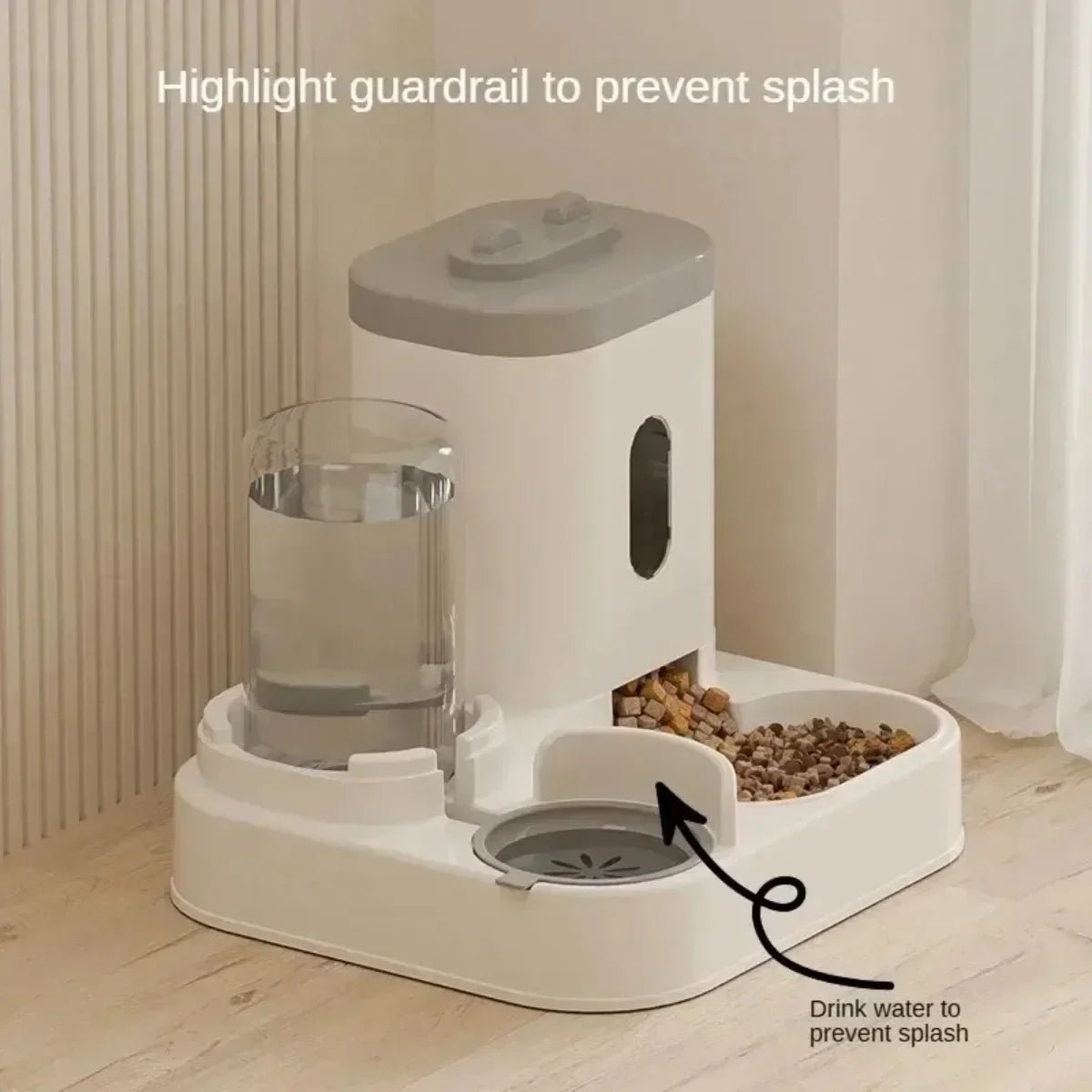 PetBar 2-in-1: Dispenser Automatico di Cibo e Acqua. - ZampaSmart
