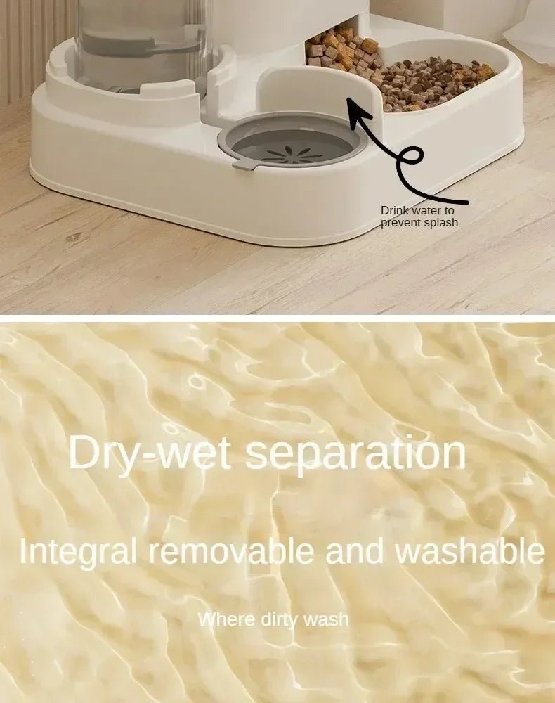PetBar 2-in-1: Dispenser Automatico di Cibo e Acqua. - ZampaSmart