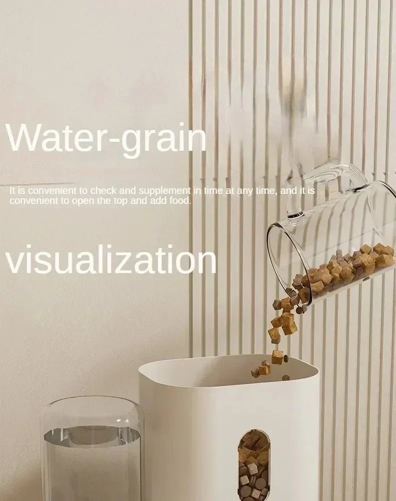 PetBar 2-in-1: Dispenser Automatico di Cibo e Acqua. - ZampaSmart