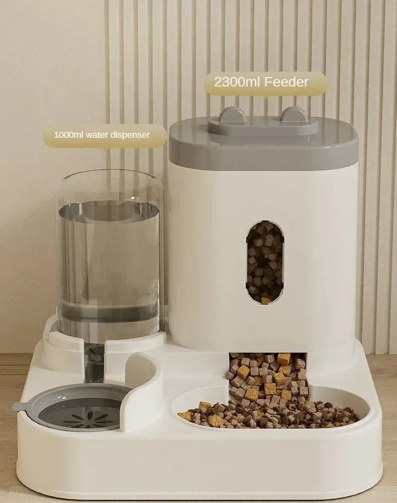 PetBar 2-in-1: Dispenser Automatico di Cibo e Acqua. - ZampaSmart