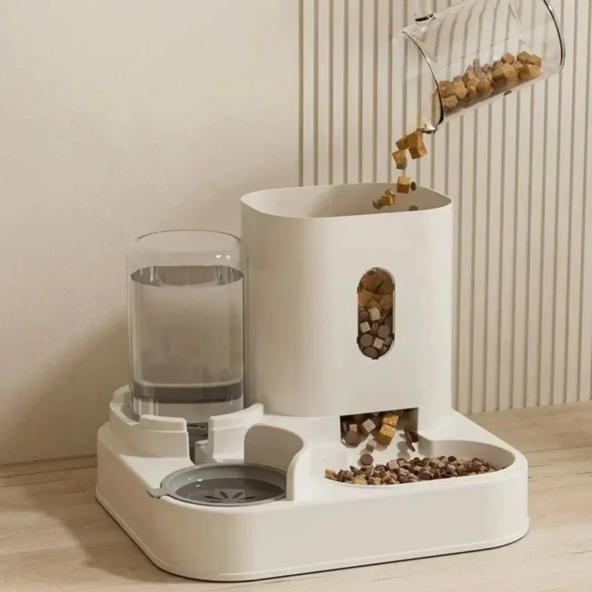 PetBar 2-in-1: Dispenser Automatico di Cibo e Acqua. - ZampaSmart