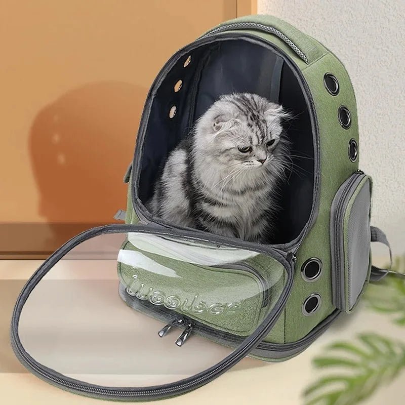 Zaino trasparente per gatti — viaggia con il tuo pelosetto - ZampaSmart