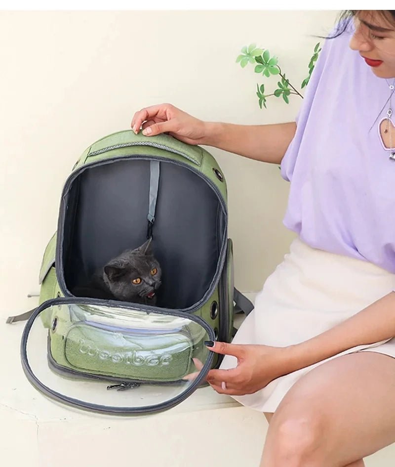 Zaino trasparente per gatti — viaggia con il tuo pelosetto - ZampaSmart