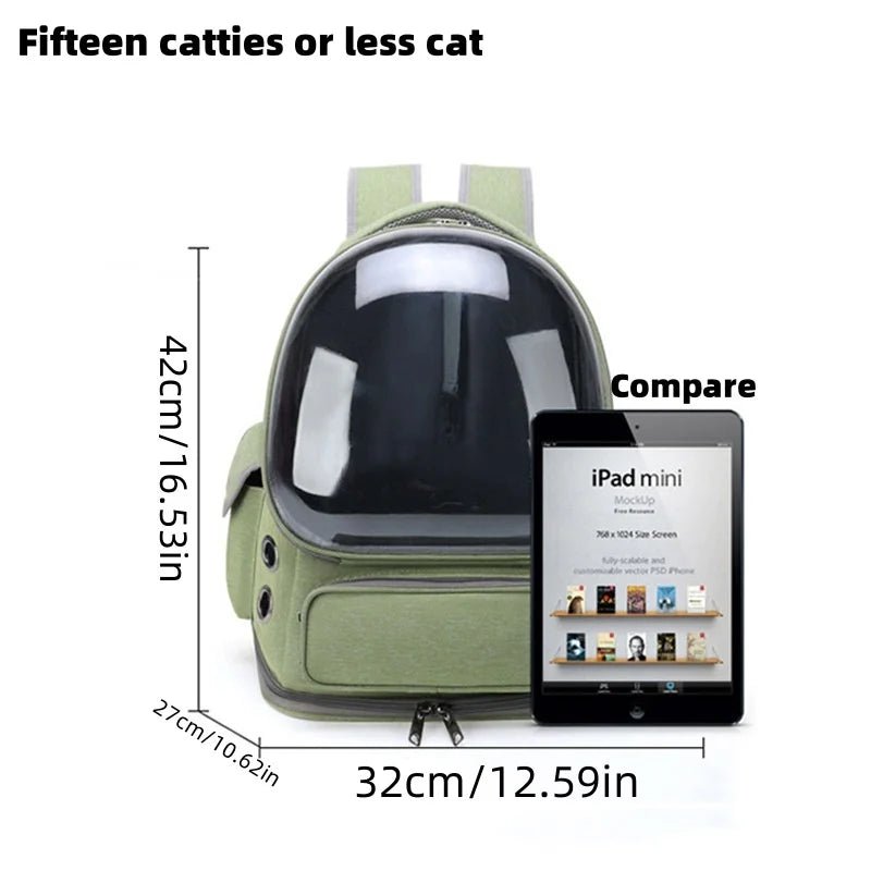 Zaino trasparente per gatti — viaggia con il tuo pelosetto - ZampaSmart
